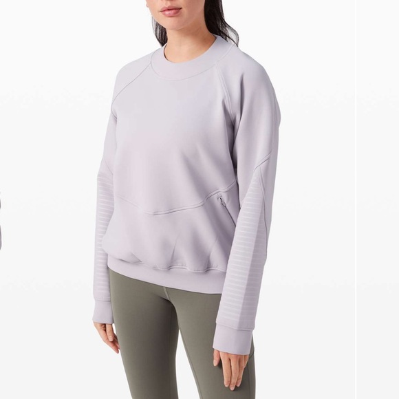 lululemon athletica Sweaters - Lululemon City Sweat Crew *Spacer Iced Iris Lavender Purple size 6
